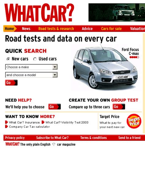 whatcar.co.uk website